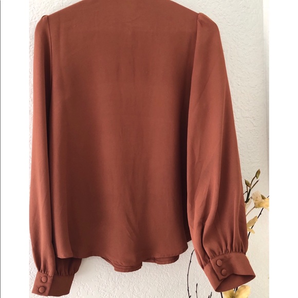 Forever 21 Burnt Orange Blouse - Picture 2 of 2
